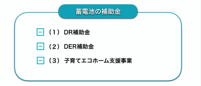 蓄電池補助金